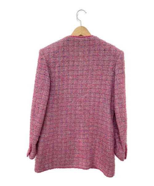 CHANEL（シャネル）CHANEL (シャネル) ココマークツイードジャケット ピンク サイズ:36の古着・服飾アイテム