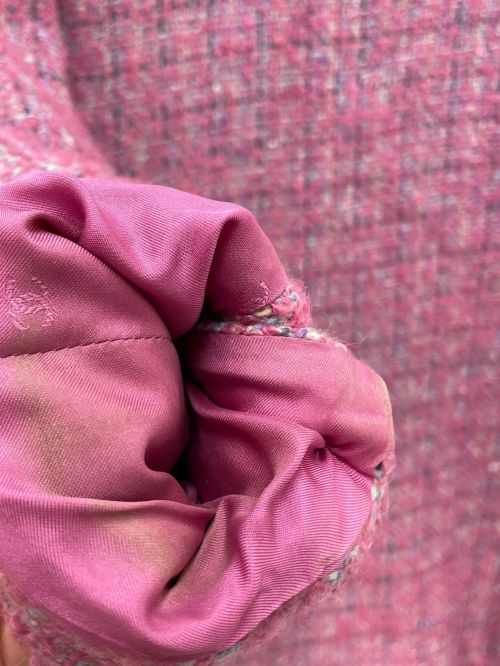 CHANEL（シャネル）CHANEL (シャネル) ココマークツイードジャケット ピンク サイズ:36の古着・服飾アイテム