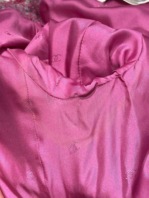 CHANEL（シャネル）CHANEL (シャネル) ココマークツイードジャケット ピンク サイズ:36の古着・服飾アイテム
