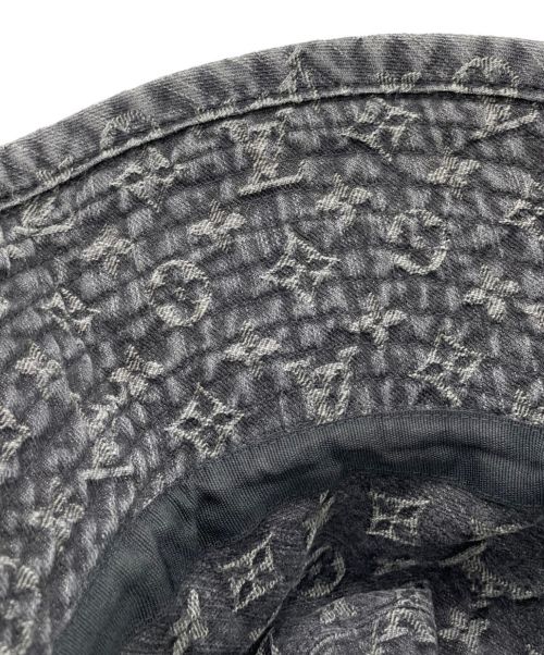 LOUIS VUITTON（ルイ ヴィトン）LOUIS VUITTON (ルイ ヴィトン) シャポーモノグラム デニムハット ブラック サイズ:Lの古着・服飾アイテム