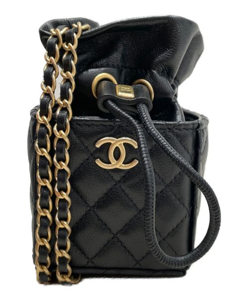 CHANEL（シャネル）CHANEL (シャネル) ショルダーポーチ ブラック サイズ:-の古着・服飾アイテム