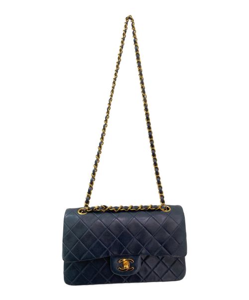 CHANEL（シャネル）CHANEL (シャネル) ダブルフラップマトラッセ ネイビー サイズ:-の古着・服飾アイテム