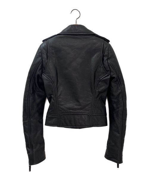 BALENCIAGA（バレンシアガ）BALENCIAGA (バレンシアガ) レザーライダースジャケット ブラック サイズ:34の古着・服飾アイテム