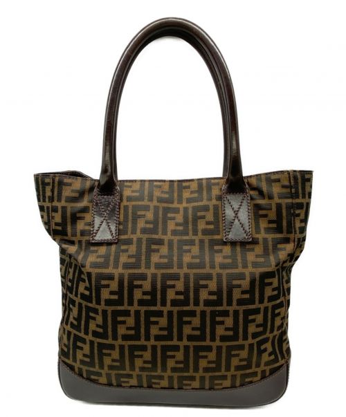 FENDI（フェンディ）FENDI (フェンディ) ズッカ柄トートバッグ ブラウン サイズ:-の古着・服飾アイテム