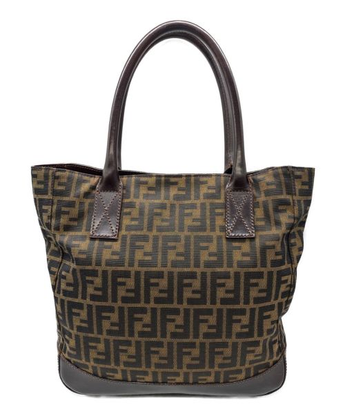 FENDI（フェンディ）FENDI (フェンディ) ズッカ柄トートバッグ ブラウン サイズ:-の古着・服飾アイテム