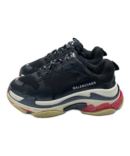 BALENCIAGA（バレンシアガ）BALENCIAGA (バレンシアガ) TRIPLE S TRAINERS ブラック サイズ:SIZE 40 （26.5cm）の古着・服飾アイテム