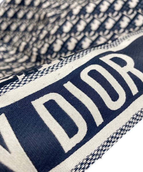Christian Dior（クリスチャン ディオール）Christian Dior (クリスチャン ディオール) オブリークテクニカルタフタジャガード スナップボタンパンツ ネイビー サイズ:36の古着・服飾アイテム