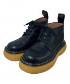 BOTTEGA VENETAボッテガベネタ）の古着「バウンスレザーアンクルブーツ」｜ブラック