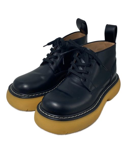 BOTTEGA VENETA（ボッテガベネタ）BOTTEGA VENETA (ボッテガベネタ) バウンスレザーアンクルブーツ ブラック サイズ:37の古着・服飾アイテム