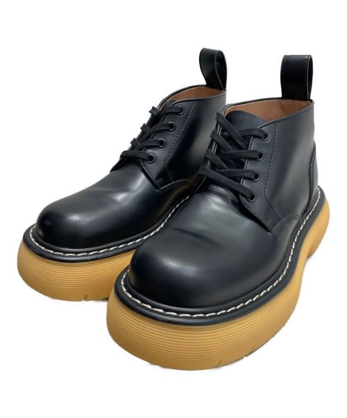 BOTTEGA VENETA（ボッテガベネタ）BOTTEGA VENETA (ボッテガベネタ) バウンスレザーアンクルブーツ ブラック サイズ:37の古着・服飾アイテム