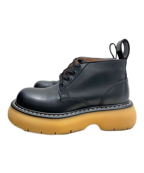 BOTTEGA VENETA（ボッテガベネタ）BOTTEGA VENETA (ボッテガベネタ) バウンスレザーアンクルブーツ ブラック サイズ:37の古着・服飾アイテム