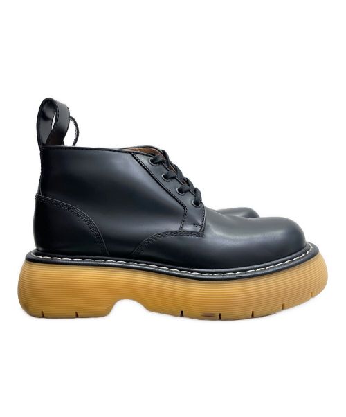 BOTTEGA VENETA（ボッテガベネタ）BOTTEGA VENETA (ボッテガベネタ) バウンスレザーアンクルブーツ ブラック サイズ:37の古着・服飾アイテム