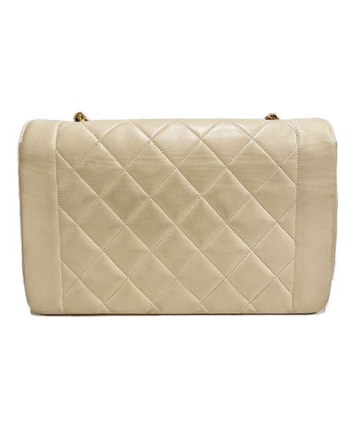 CHANEL（シャネル）CHANEL (シャネル) シングルフラップマトラッセ ベージュ サイズ:25の古着・服飾アイテム