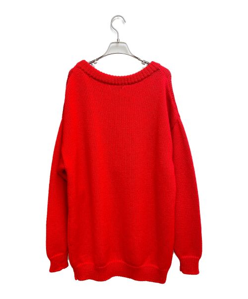 CELINE（セリーヌ）CELINE (セリーヌ) オーバーサイズピエロニット レッド サイズ:XSの古着・服飾アイテム