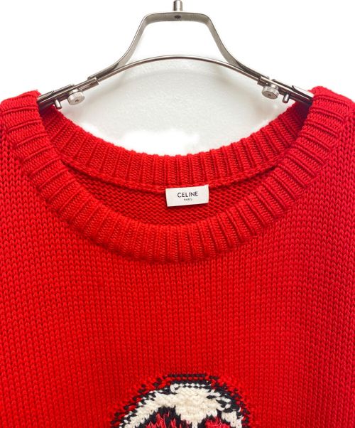 CELINE（セリーヌ）CELINE (セリーヌ) オーバーサイズピエロニット レッド サイズ:XSの古着・服飾アイテム