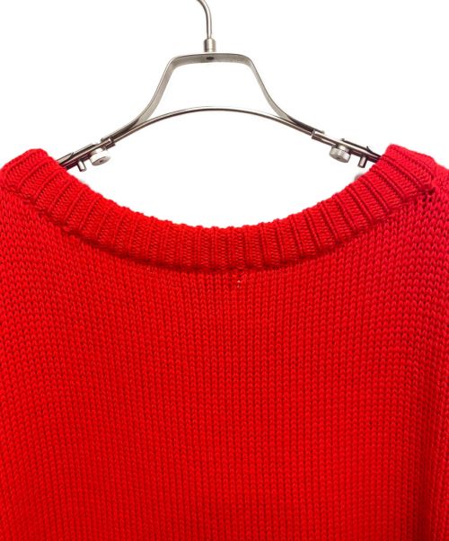 CELINE（セリーヌ）CELINE (セリーヌ) オーバーサイズピエロニット レッド サイズ:XSの古着・服飾アイテム