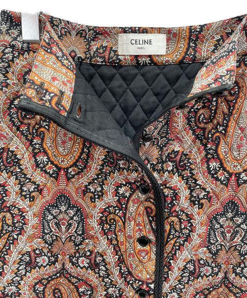 CELINE（セリーヌ）CELINE (セリーヌ) ペイズリー柄ロングスカート ブラック サイズ:36の古着・服飾アイテム
