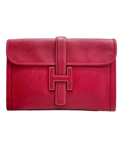HERMES（エルメス）HERMES (エルメス) クラッチバッグ レッド サイズ:-の古着・服飾アイテム