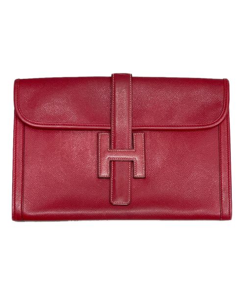 HERMES（エルメス）HERMES (エルメス) クラッチバッグ レッド サイズ:-の古着・服飾アイテム