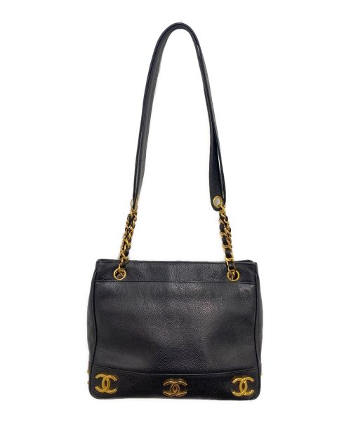 CHANEL（シャネル）CHANEL (シャネル) チェーントートバッグ ブラック サイズ:-の古着・服飾アイテム