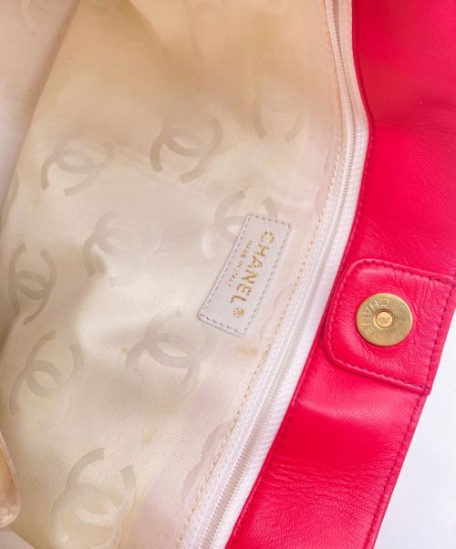 CHANEL（シャネル）CHANEL (シャネル) トリプルココマークハンドバッグ ピンク サイズ:-の古着・服飾アイテム