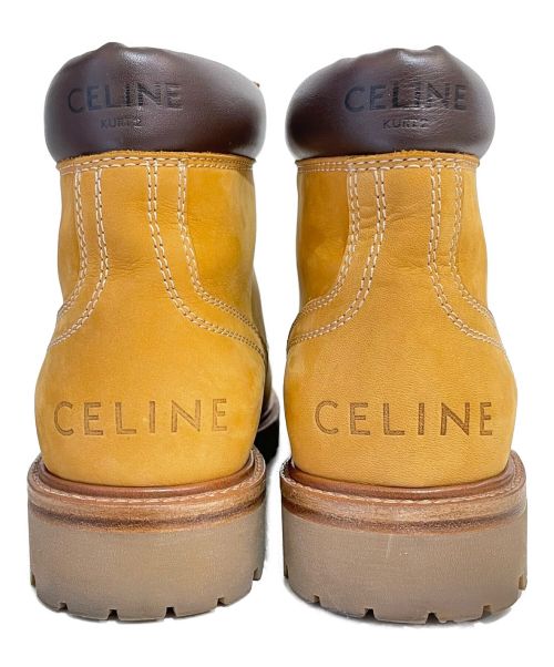 CELINE（セリーヌ）CELINE (セリーヌ) KURT2 ハイ レースアップブーツ ベージュ サイズ:39の古着・服飾アイテム