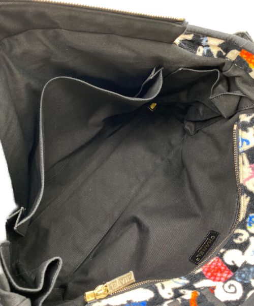 CHANEL（シャネル）CHANEL (シャネル) キルティングトートバッグ ブラック×ホワイト サイズ:-の古着・服飾アイテム