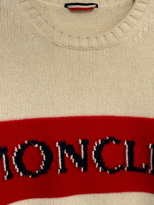 MONCLER（モンクレール）MONCLER (モンクレール) ニット アイボリー サイズ:2の古着・服飾アイテム