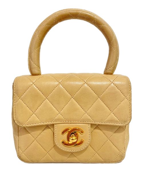 CHANEL（シャネル）CHANEL (シャネル) ミニハンドバッグ ベージュ サイズ:-の古着・服飾アイテム