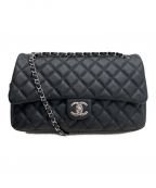 CHANELシャネル）の古着「シングルフラップマトラッセ」｜ブラック