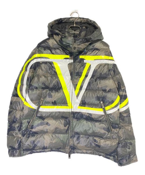 VALENTINO（ヴァレンティノ）VALENTINO (ヴァレンティノ) ダウンジャケット カモフラ サイズ:48の古着・服飾アイテム