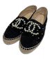 CHANEL（シャネル）の古着「ココマークビジューエスパドリーユ」｜ブラック