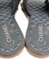 中古・古着 CHANEL (シャネル) パールサンダル ブラック サイズ:36：35800円