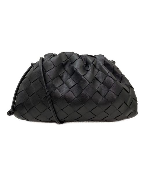 BOTTEGA VENETA（ボッテガベネタ）BOTTEGA VENETA (ボッテガベネタ) イントレチャートミニザポーチ ブラック サイズ:-の古着・服飾アイテム