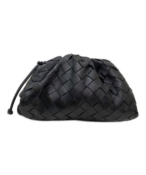 BOTTEGA VENETA（ボッテガベネタ）BOTTEGA VENETA (ボッテガベネタ) イントレチャートミニザポーチ ブラック サイズ:-の古着・服飾アイテム