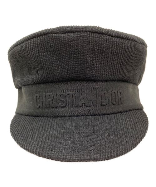 Christian Dior（クリスチャン ディオール）Christian Dior (クリスチャン ディオール) キャスケット ブラック サイズ:56の古着・服飾アイテム