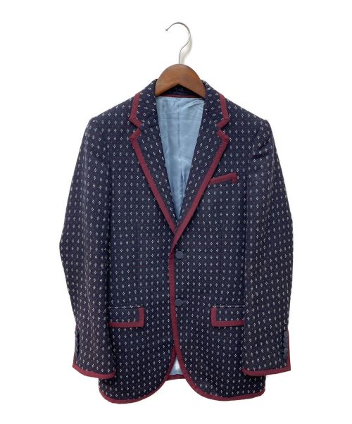 GUCCI（グッチ）GUCCI (グッチ) セットアップスーツ ネイビー×ボルドー サイズ:44の古着・服飾アイテム