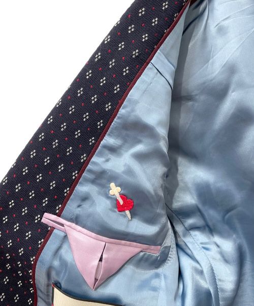 GUCCI（グッチ）GUCCI (グッチ) セットアップスーツ ネイビー×ボルドー サイズ:44の古着・服飾アイテム