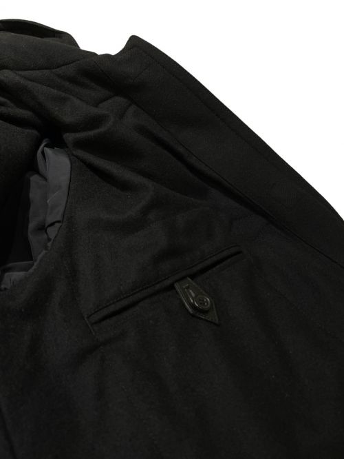 HERMES（エルメス）HERMES (エルメス) カシミヤ×ウールトグルダッフルコート ブラック サイズ:48の古着・服飾アイテム