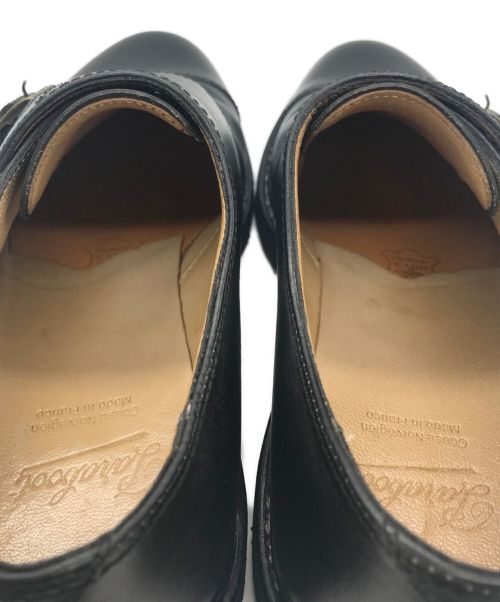 PARABOOT（パラブーツ）PARABOOT (パラブーツ) ダブルモンクストラップシューズ ブラック サイズ:6 1/2の古着・服飾アイテム