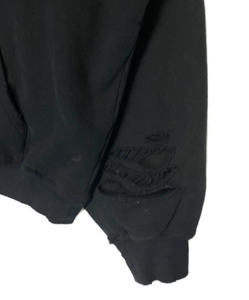 BALENCIAGA（バレンシアガ）BALENCIAGA (バレンシアガ) DESTROYED HOODIE ブラック サイズ:XSの古着・服飾アイテム