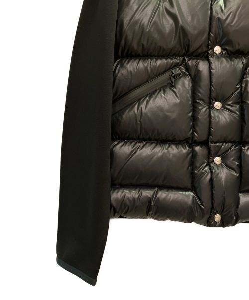 MONCLER（モンクレール）MONCLER (モンクレール) 袖切替ダウンジャケット ブラック サイズ: XXLの古着・服飾アイテム