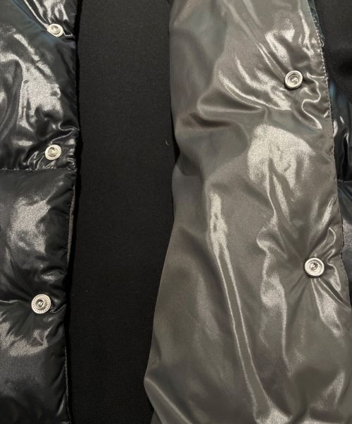 MONCLER（モンクレール）MONCLER (モンクレール) 袖切替ダウンジャケット ブラック サイズ: XXLの古着・服飾アイテム