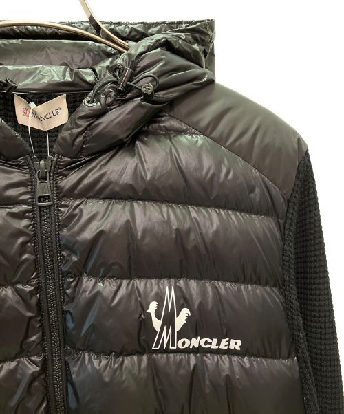 MONCLER（モンクレール）MONCLER (モンクレール) 切替ライトダウンジャケット ブラック サイズ:Mの古着・服飾アイテム