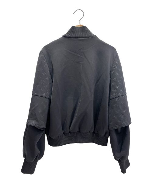 LOUIS VUITTON（ルイ ヴィトン）LOUIS VUITTON (ルイ ヴィトン) エンボスモノグラムジップアップジャケット ブラック サイズ:38の古着・服飾アイテム