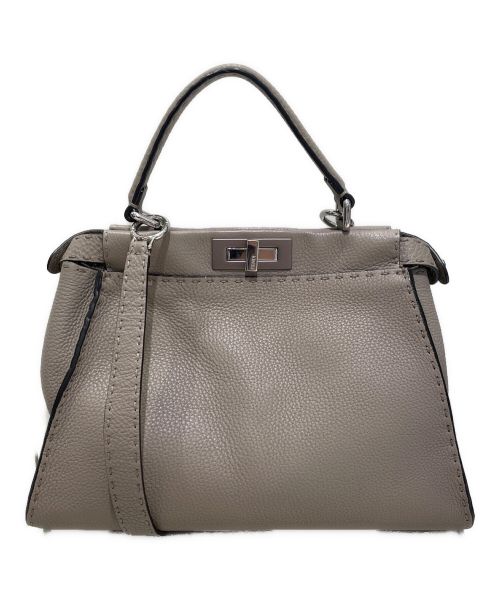FENDI（フェンディ）FENDI (フェンディ) ピーカブー グレー サイズ:ミディアムの古着・服飾アイテム