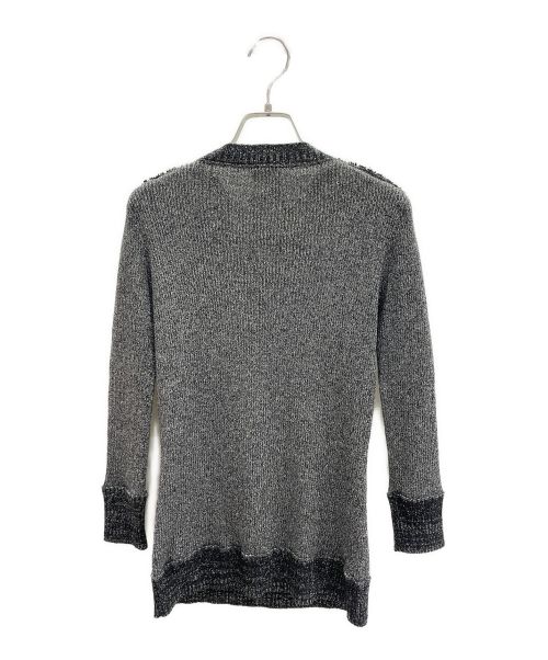 CHANEL（シャネル）CHANEL (シャネル) ショルダーココマークボタンラメクルーネックニット ブラック サイズ:36の古着・服飾アイテム