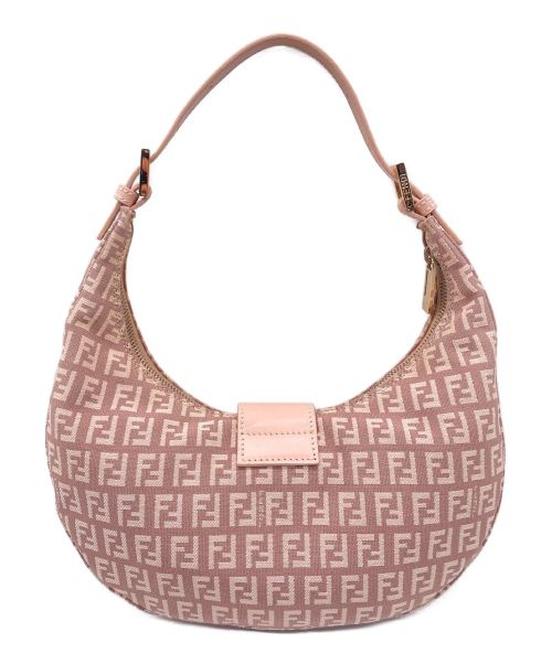 FENDI（フェンディ）FENDI (フェンディ) ズッキーノ ハンドバッグ ピンクベージュ サイズ:-の古着・服飾アイテム