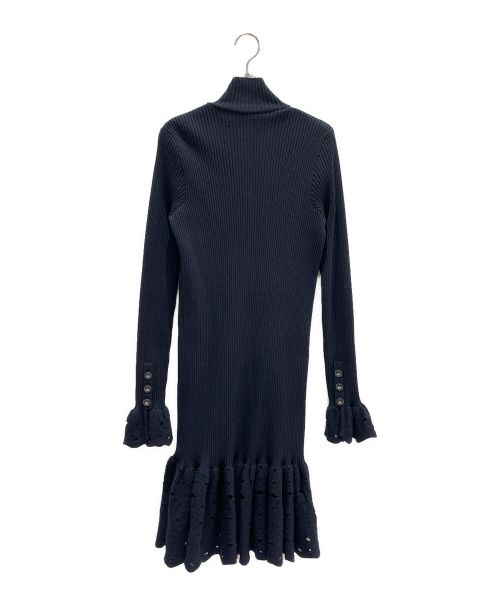 CHANEL（シャネル）CHANEL (シャネル) ニットワンピース ネイビー サイズ:38の古着・服飾アイテム