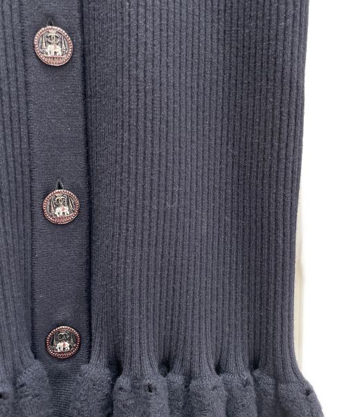 CHANEL（シャネル）CHANEL (シャネル) ニットワンピース ネイビー サイズ:38の古着・服飾アイテム